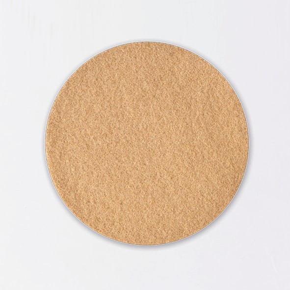 Onderzetter wol 20 cm caramel