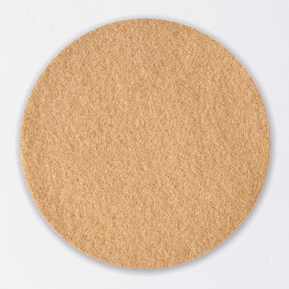 Onderzetter wol 25 cm caramel